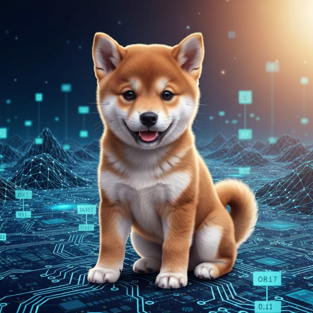 Ilustracija kriptovalut - Bitcoin, Ethereum in drugi digitalni kovanci nad digitalnim zaslonom